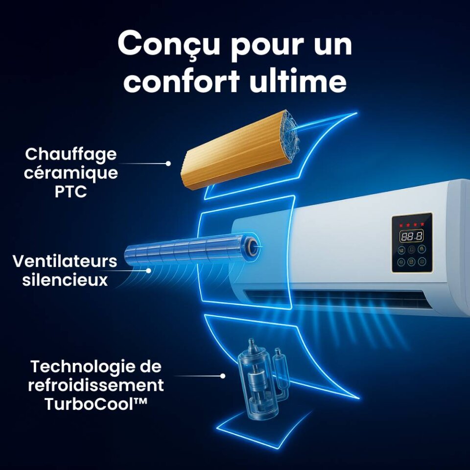 Technologie EpiCooler avec chauffage PTC et refroidissement TurboCool